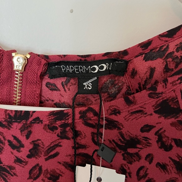 Leopard Print Papermoon Long Sleeved Blouse - Picture 3 of 5